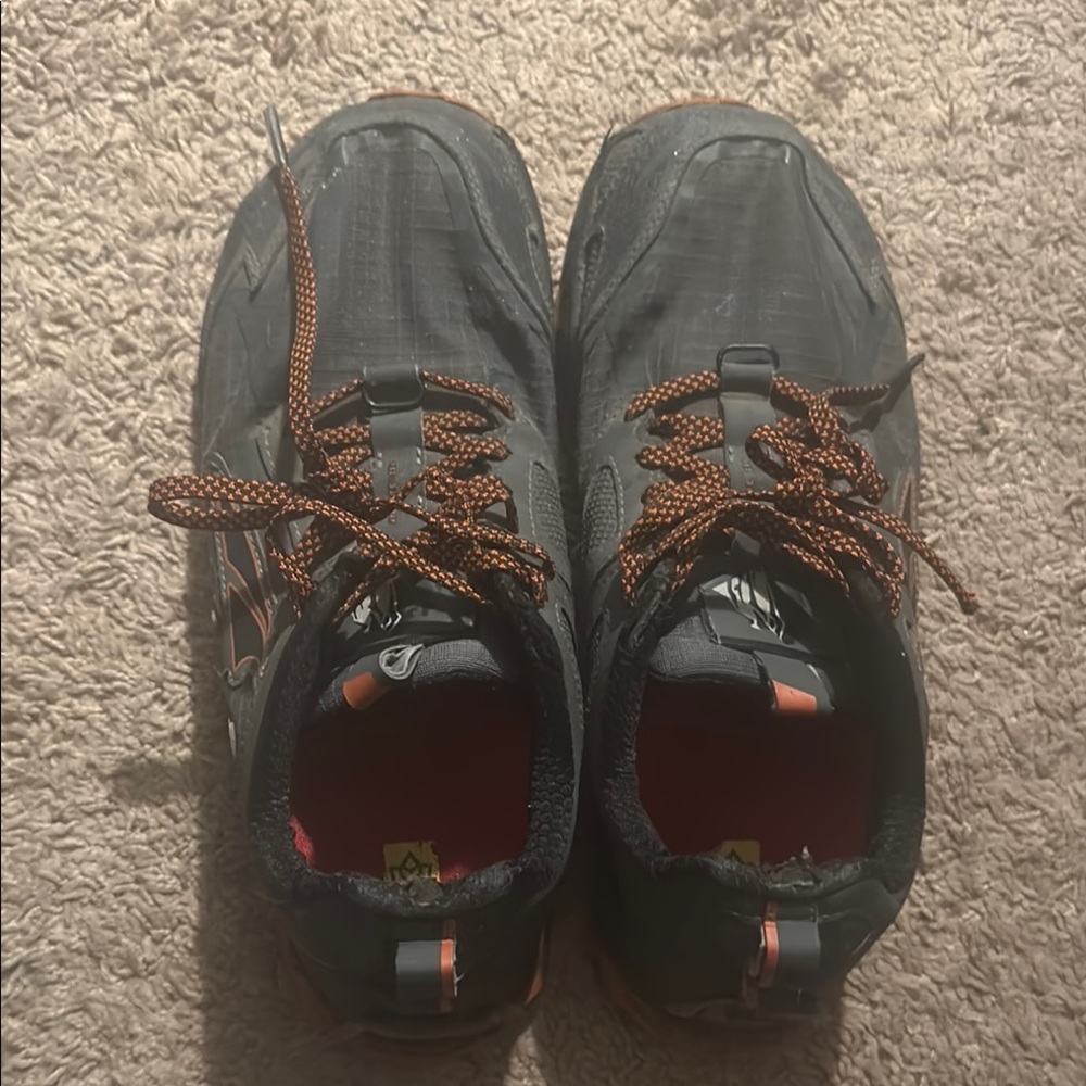 Men's Black and Orange Athletic Shoes